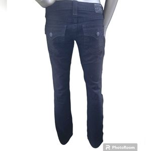 Black True Religion distressed jeans size 26